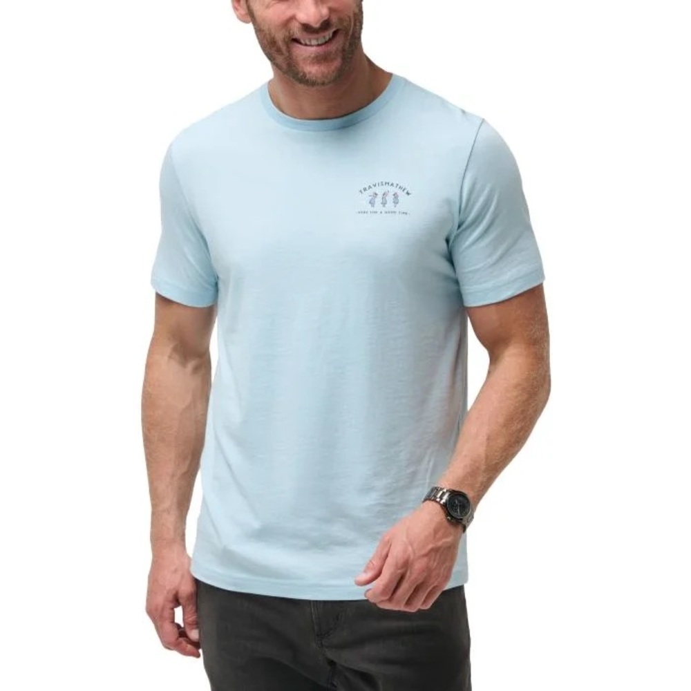 Travis Mathew Sky Blue Short Sleeve Tee